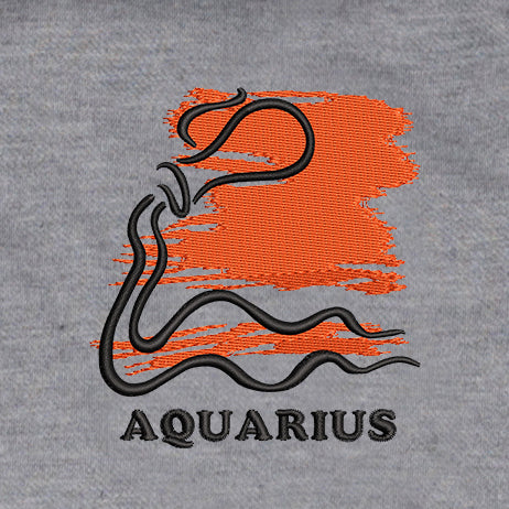 CRAZY EMBROIDERY HOODIE – AQUARIUS