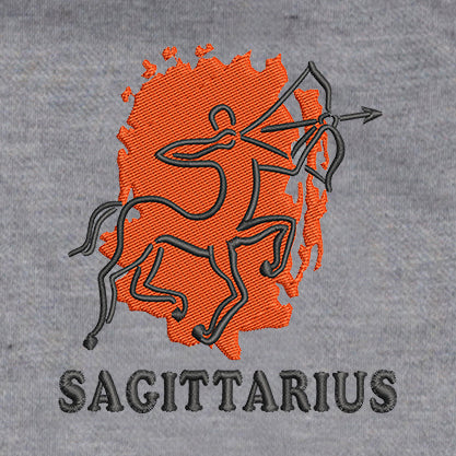 CRAZY EMBROIDERY HOODIE – SAGITTIARIUS