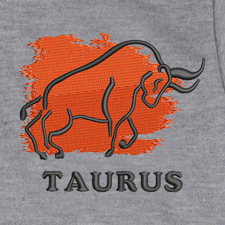 CRAZY EMBROIDERY HOODIE – TAURUS