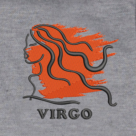 CRAZY EMBROIDERY HOODIE – VIRGO