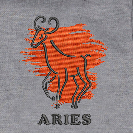 CRAZY EMBROIDERY HOODIE – ARIES