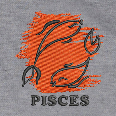 CRAZY EMBROIDERY HOODIE – PISCES