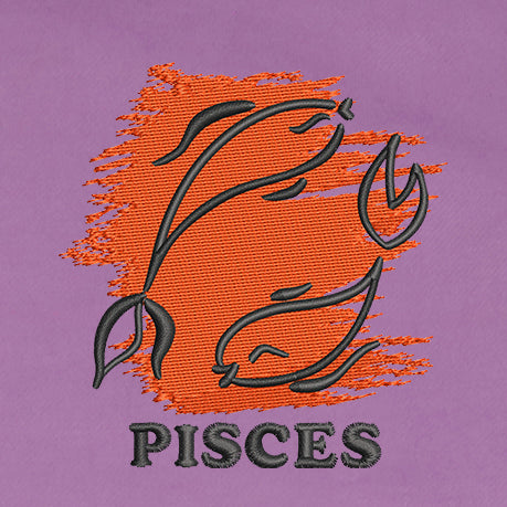CRAZY EMBROIDERY HOODIE – PISCES
