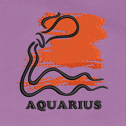 CRAZY EMBROIDERY HOODIE – AQUARIUS