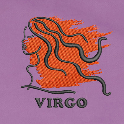 CRAZY EMBROIDERY HOODIE – VIRGO