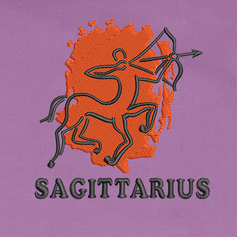 CRAZY EMBROIDERY HOODIE – SAGITTIARIUS