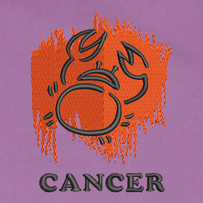 CRAZY EMBROIDERY HOODIE – CANCER