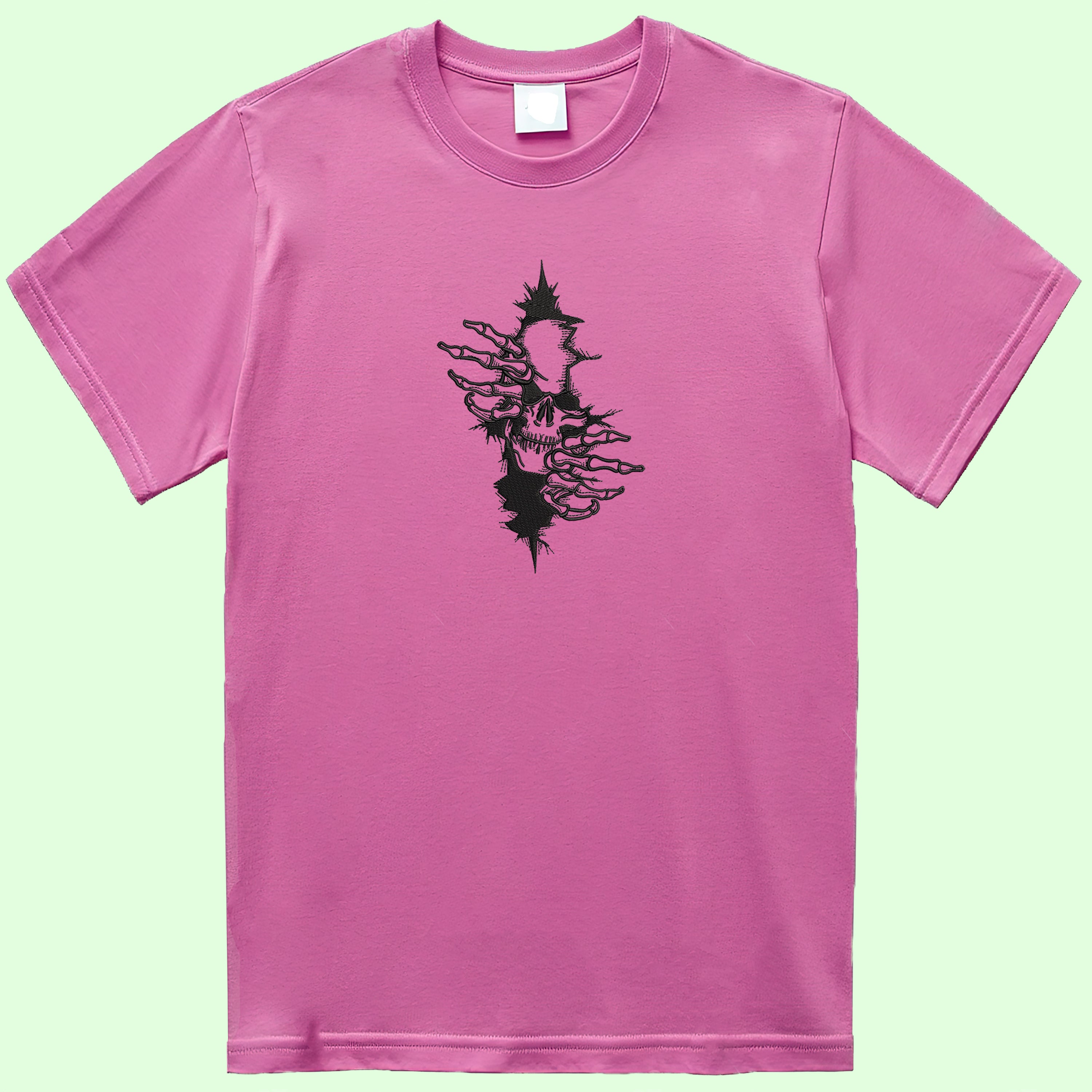 CRAZY EMBROIDERY OVERSIZED T-SHIRT (DROP SHOULDER) – ARTY SKULL