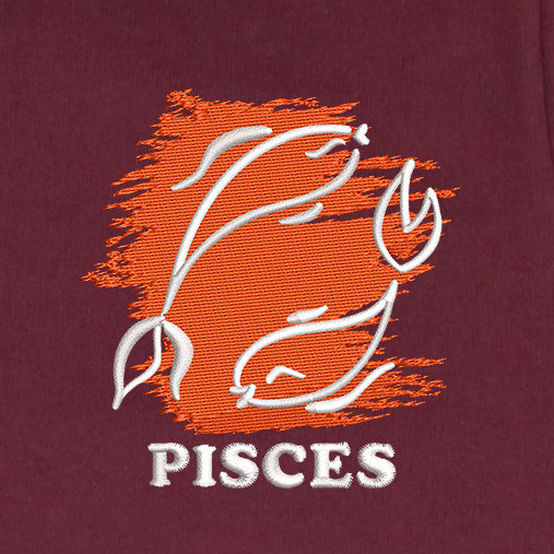 CRAZY EMBROIDERY HOODIE – PISCES