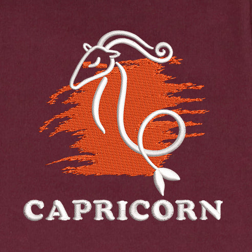 CRAZY EMBROIDERY HOODIE – CAPRICORN