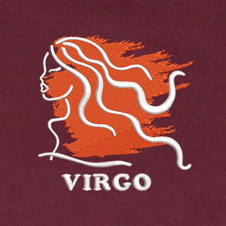 CRAZY EMBROIDERY HOODIE – VIRGO