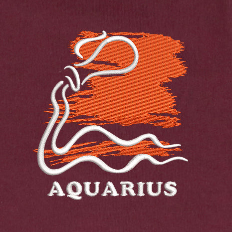 CRAZY EMBROIDERY HOODIE – AQUARIUS
