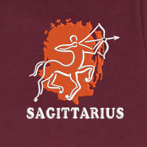 CRAZY EMBROIDERY HOODIE – SAGITTIARIUS