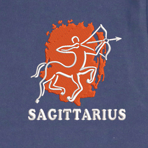 CRAZY EMBROIDERY HOODIE – SAGITTIARIUS