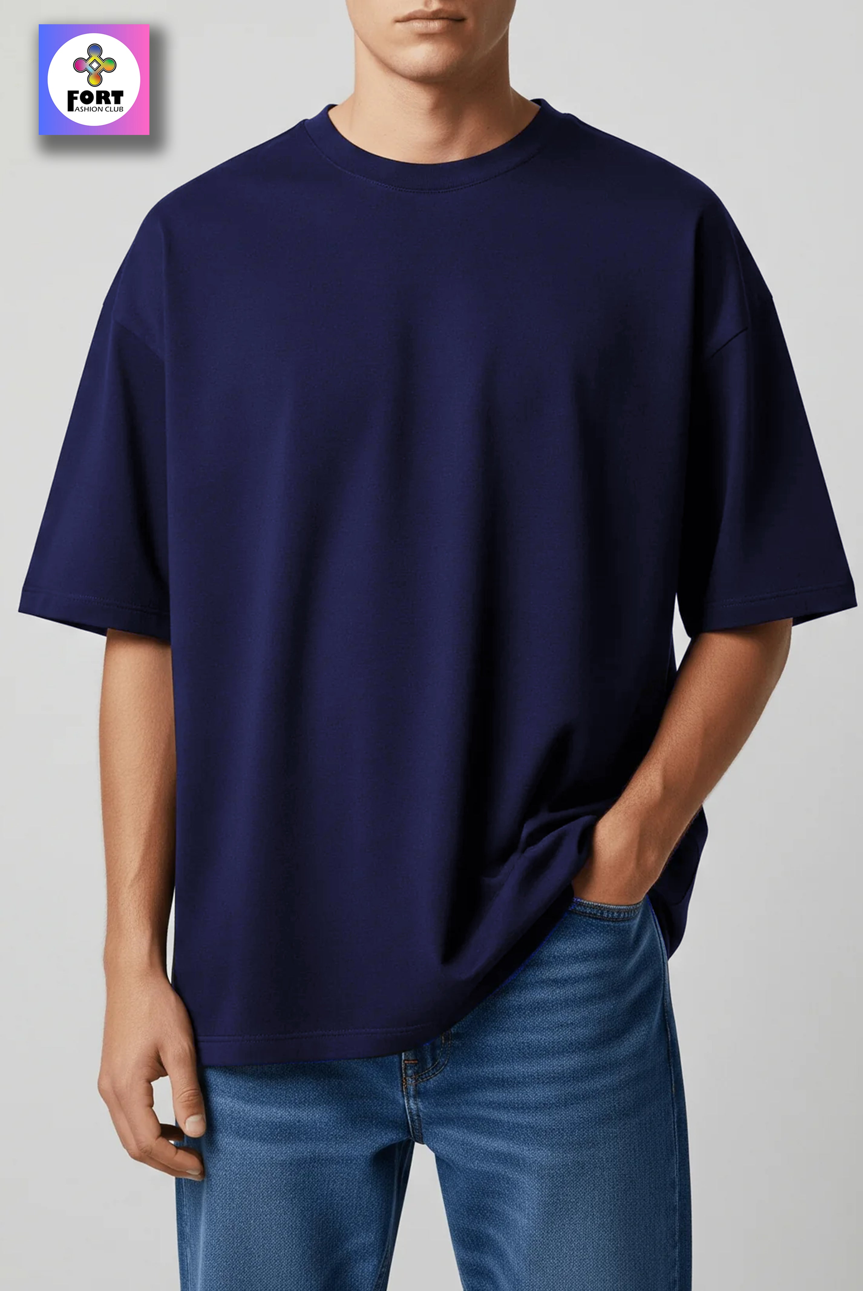 PERSONALIZED EMBROIDERY OVERSIZED (DROP SHOULDER) T-SHIRT
