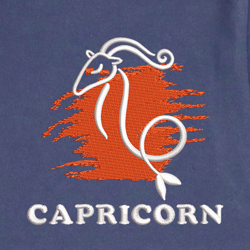 CRAZY EMBROIDERY HOODIE – CAPRICORN