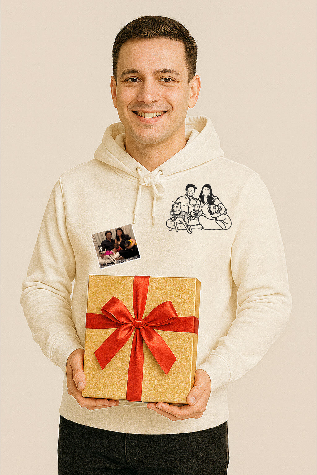 FREE.. T-SHIRT WITH PERSONALIZED EMBROIDERY UNISEX HOODIE