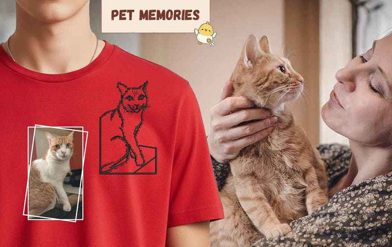 Pets images on T-shirts