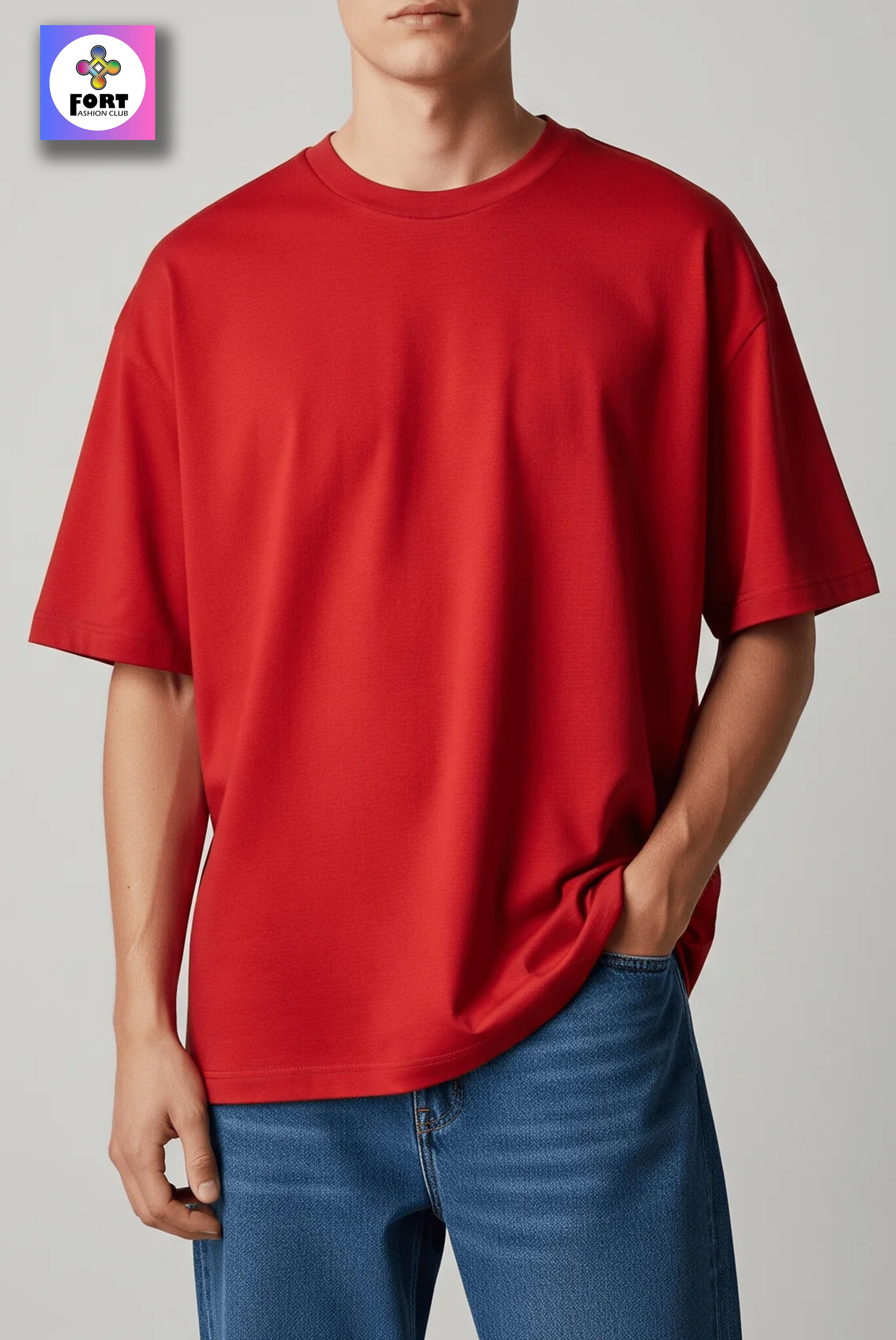 PERSONALIZED EMBROIDERY OVERSIZED (DROP SHOULDER) T-SHIRT