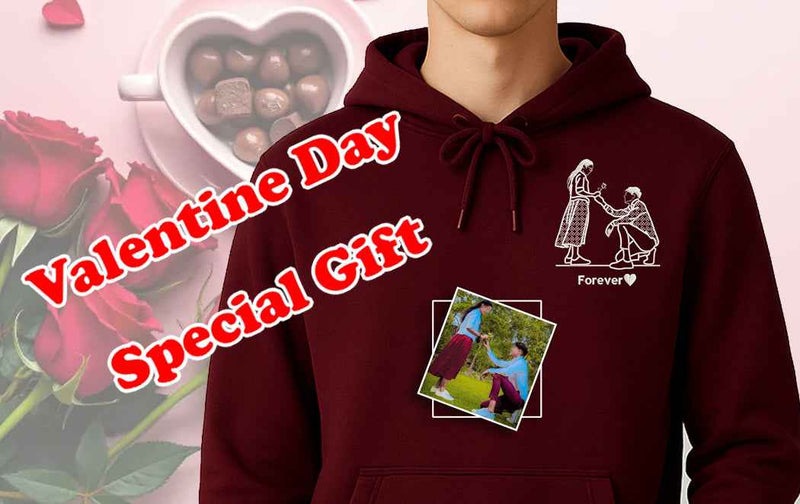 Valentine & couple gift hoodie
