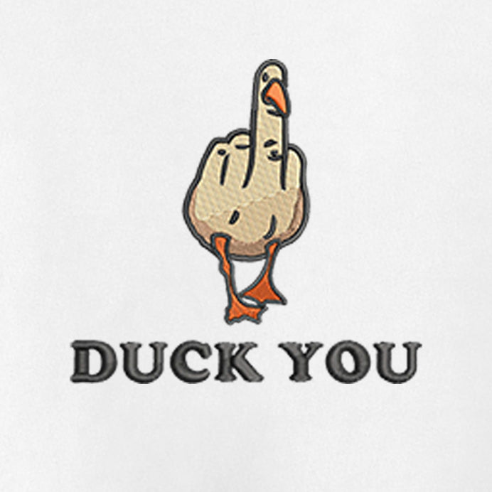 CRAZY EMBROIDERY OVERSIZED T-SHIRT (DROP SHOULDER) – DUCK