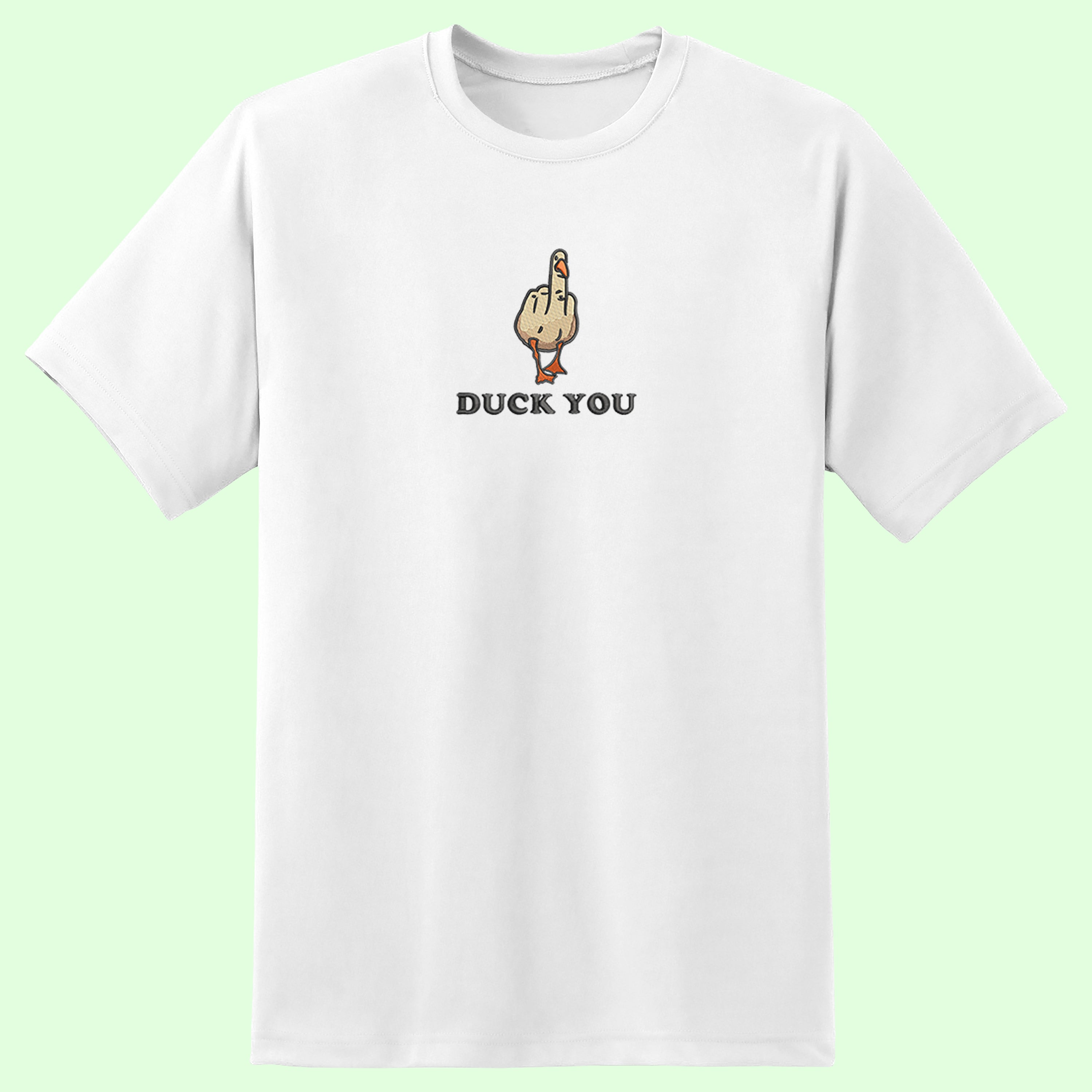 CRAZY EMBROIDERY OVERSIZED T-SHIRT (DROP SHOULDER) – DUCK