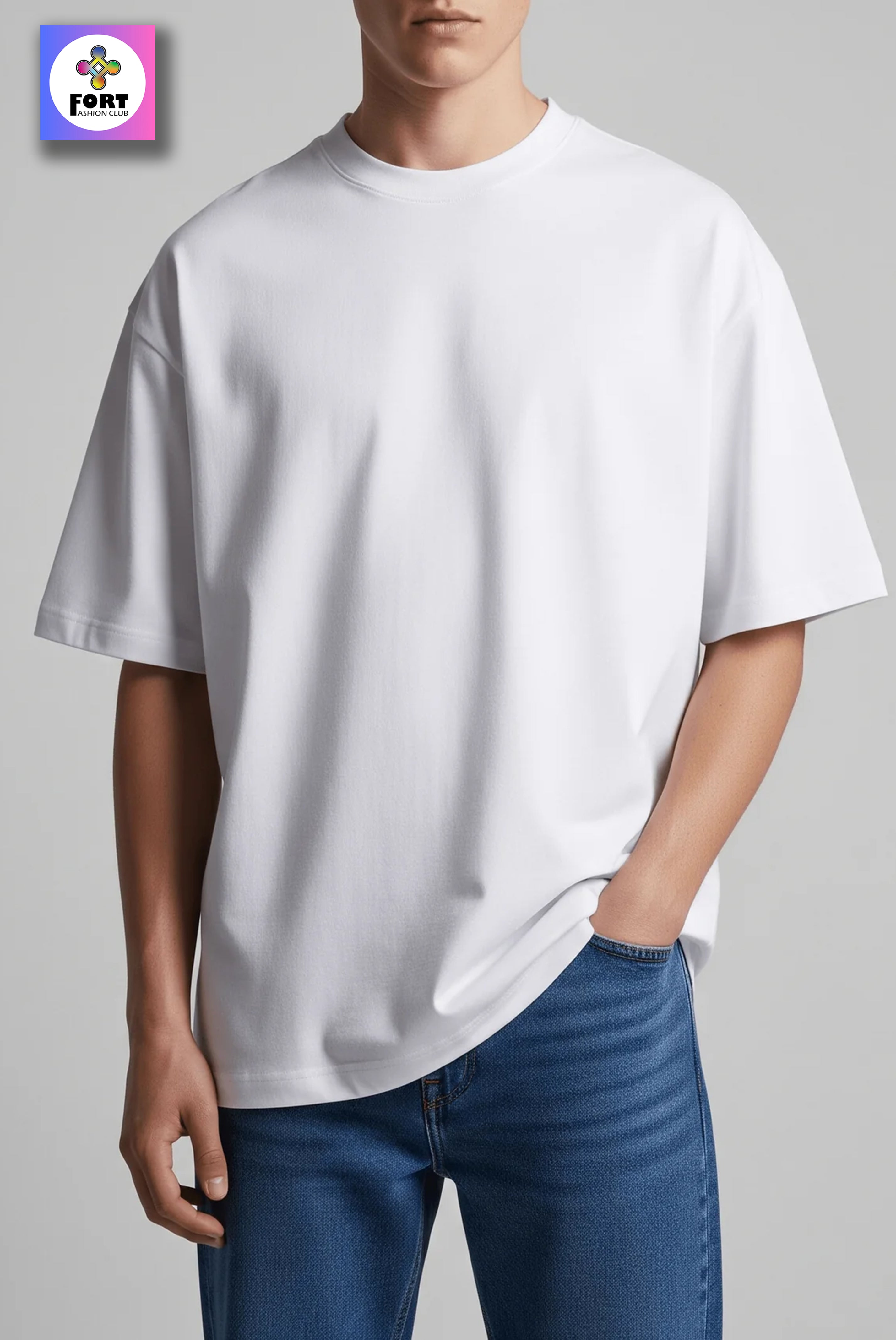 PERSONALIZED EMBROIDERY OVERSIZED (DROP SHOULDER) T-SHIRT