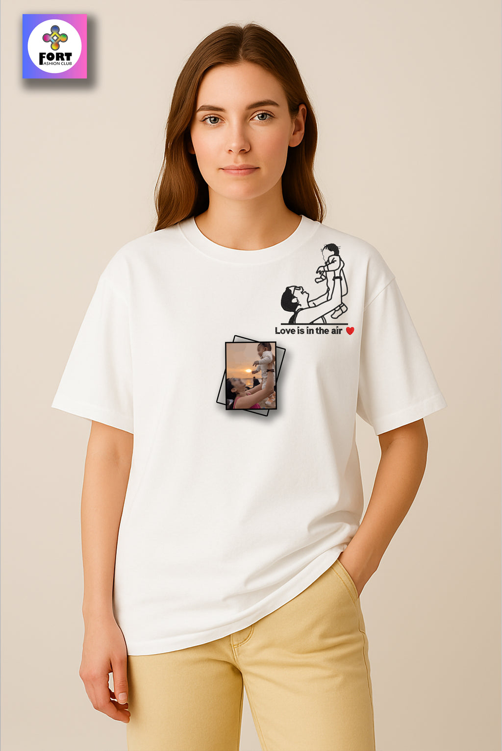 PERSONALIZED EMBROIDERY OVERSIZED (DROP SHOULDER) T-SHIRT